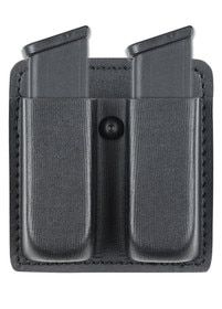 Safariland double open top magazine pouch for Glock 20 nylon look black.